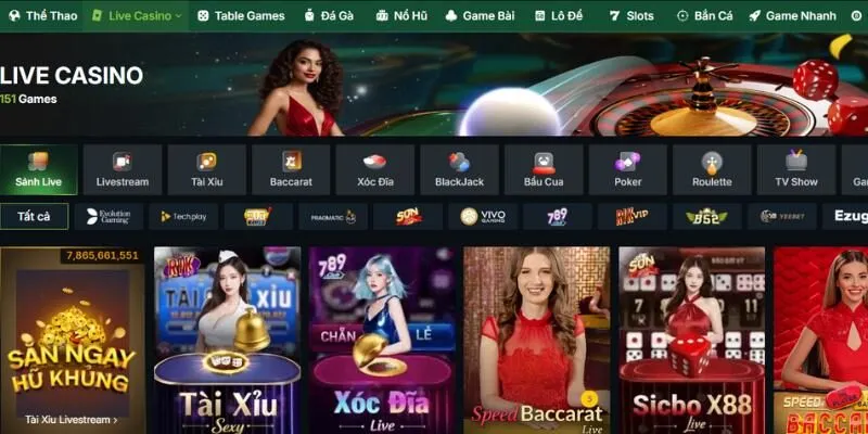 Thử ngay sòng casino đặc sắc tại 666vn